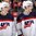 COLOGNE, GERMANY - MAY 16: USA's Clayton Keller #19 and Andrew Copp #9 are all smiles after a 5-3 preliminary round win over Russia at the 2017 IIHF Ice Hockey World Championship. (Photo by Andre Ringuette/HHOF-IIHF Images)

